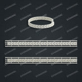 Miami Watch Band Chain Casting White Wax 3D Printing Service SWDB-103-W8-021