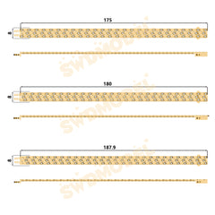Miami Watch Band Chain Casting White Wax 3D Printing Service SWDB-103-W8-021