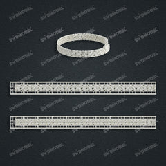 Miami Watch Band Chain Casting White Wax 3D Printing Service SWDB-103-W8-021