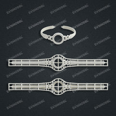 Miami Watch Band Chain Casting White Wax 3D Printing Service SWDB-104-W4.8-02