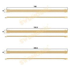 Miami Watch Band Chain Casting White Wax 3D Printing Service SWDB-106-W8-015