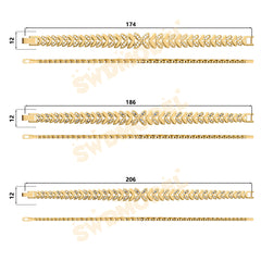 Miami Watch Band Chain Casting White Wax 3D Printing Service SWDB-107-W12-021