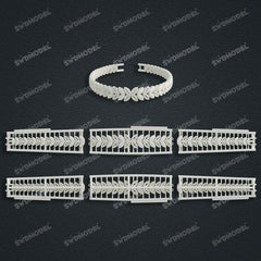 Miami Watch Band Chain Casting White Wax 3D Printing Service SWDB-107-W12-021