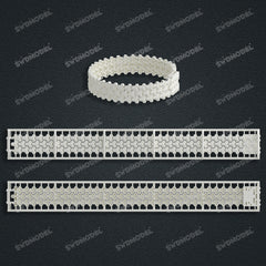 Miami Watch Band Chain Casting White Wax 3D Printing Service SWDB-109-W15.4-024