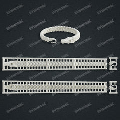 Miami Watch Band Chain Casting White Wax 3D Printing Service SWDB-110-W10.5-05