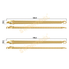 Miami Watch Band Chain Casting White Wax 3D Printing Service SWDB-110-W10.5-05