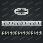 Miami Watch Band Chain Casting White Wax 3D Printing Service SWDB-112-W10-01