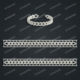 Miami Cuban Chain Casting White Wax 3D Printing Service SWDB-113-W8