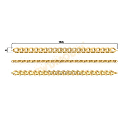 Miami Cuban Chain Casting White Wax 3D Printing Service SWDB-113-W8