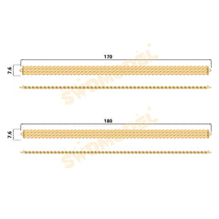Miami Watch Band Chain Casting White Wax 3D Printing Service SWDB-114-W7.6-010