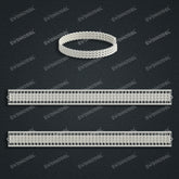 Miami Watch Band Chain Casting White Wax 3D Printing Service SWDB-114-W7.6-010