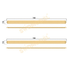 Miami Watch Band Chain Casting White Wax 3D Printing Service SWDB-114-W7.6-010