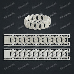 Miami Cuban Chain Casting White Wax 3D Printing Service SWDB-119-W23-02