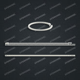 Miami Tennis Chain Casting White Wax 3D Printing Service SWDB-120-W3-016