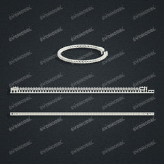 Miami Tennis Chain Casting White Wax 3D Printing Service SWDB-120-W3-016