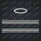 Miami Cuban Chain Casting White Wax 3D Printing Service SWDB-123-W6.3-017