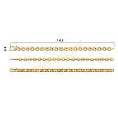 Miami Cuban Chain Casting White Wax 3D Printing Service SWDB-123-W6.3-017