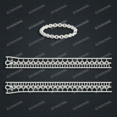 Miami Cuban Chain Casting White Wax 3D Printing Service SWDB-123-W6.3-017