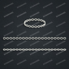 Miami Cuban Chain Casting White Wax 3D Printing Service SWDB-127-W6