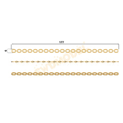 Miami Cuban Chain Casting White Wax 3D Printing Service SWDB-127-W6