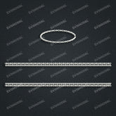 Miami Cuban Chain Casting White Wax 3D Printing Service SWDB-129-W3-01