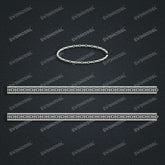 Miami Cuban Chain Casting White Wax 3D Printing Service SWDB-132-W2.6