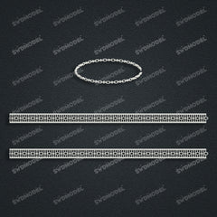 Miami Cuban Chain Casting White Wax 3D Printing Service SWDB-132-W2.6