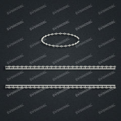 Miami Cuban Chain Casting White Wax 3D Printing Service SWDB-133-W3