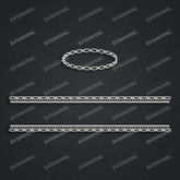 Miami Cuban Chain Casting White Wax 3D Printing Service SWDB-134-W3.9