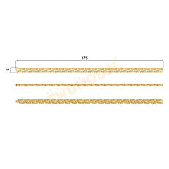 Miami Cuban Chain Casting White Wax 3D Printing Service SWDB-135-W5