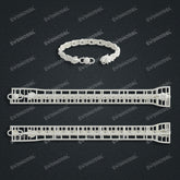 Miami Cuban Chain Casting White Wax 3D Printing Service SWDB-136-W9.3-05