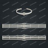 Miami Watch Band Chain Casting White Wax 3D Printing Service SWDB-137-W11