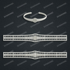Miami Watch Band Chain Casting White Wax 3D Printing Service SWDB-137-W11