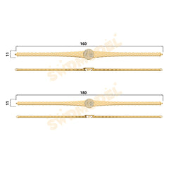 Miami Watch Band Chain Casting White Wax 3D Printing Service SWDB-137-W11