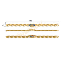 Miami Cuban Chain Casting White Wax 3D Printing Service SWDB-138-W11-02