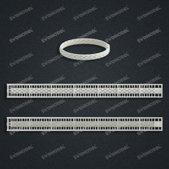 Miami Watch Band Chain Casting White Wax 3D Printing Service SWDB-139-W7-021
