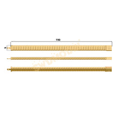 Miami Watch Band Chain Casting White Wax 3D Printing Service SWDB-143-W9-08