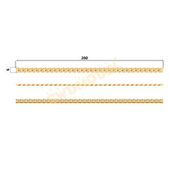 Miami Cuban Chain Casting White Wax 3D Printing Service SWDB-146-W6