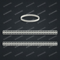 Miami Cuban Chain Casting White Wax 3D Printing Service SWDB-146-W6