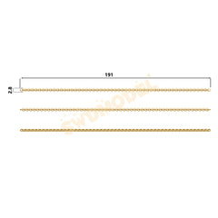 Miami Cuban Chain Casting White Wax 3D Printing Service SWDB-148-W2.8-01