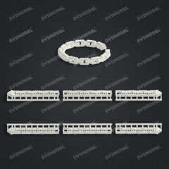 Miami Micarta Chain Casting White Wax 3D Printing Service SWDB-149-W9-063
