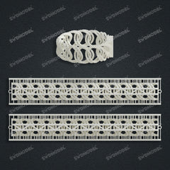 Miami Cuban Chain Casting White Wax 3D Printing Service SWDB-150-W20-014