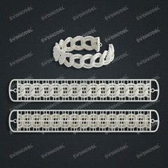 Miami Cuban Chain Casting White Wax 3D Printing Service SWDB-151-W20-012