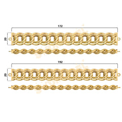 Miami Cuban Chain Casting White Wax 3D Printing Service SWDB-151-W20-012