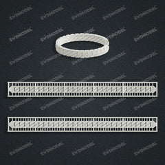 Miami Cuban Chain Casting White Wax 3D Printing Service SWDB-152-W8-012