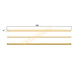 Miami Watch Band Chain Casting White Wax 3D Printing Service SWDB-154-W4.3