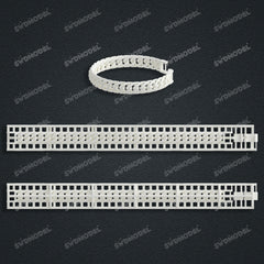Miami Hepburn Chain Casting White Wax 3D Printing Service SWDB-155-W10-04