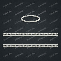 Miami Knight Chain Casting White Wax 3D Printing Service SWDB-158-W3.6-02