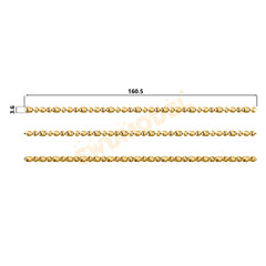 Miami Knight Chain Casting White Wax 3D Printing Service SWDB-158-W3.6-02