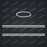 Miami Knight Chain Casting White Wax 3D Printing Service SWDB-159-W3.5-01